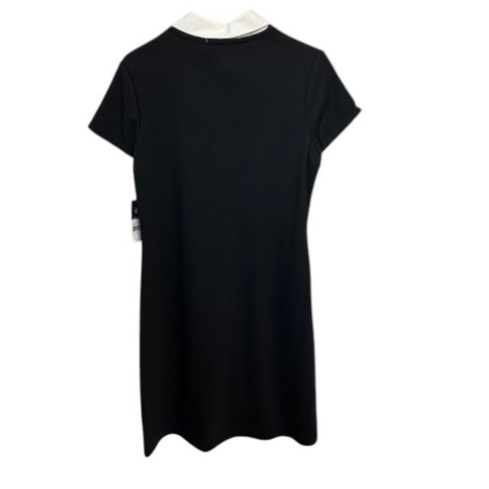 NWT American Living Women's Black Short Sleeve Collared Shirt Dress -‎ Size 12 - Picture 4 of 13